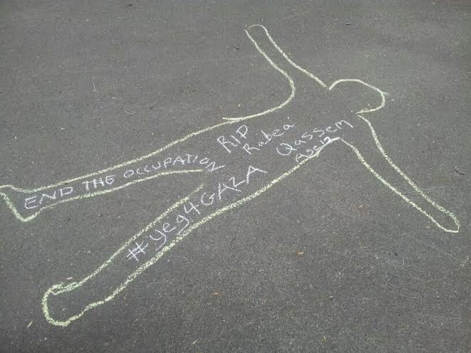 ACTION! Let’s cover Portland with messages of support for Gaza!